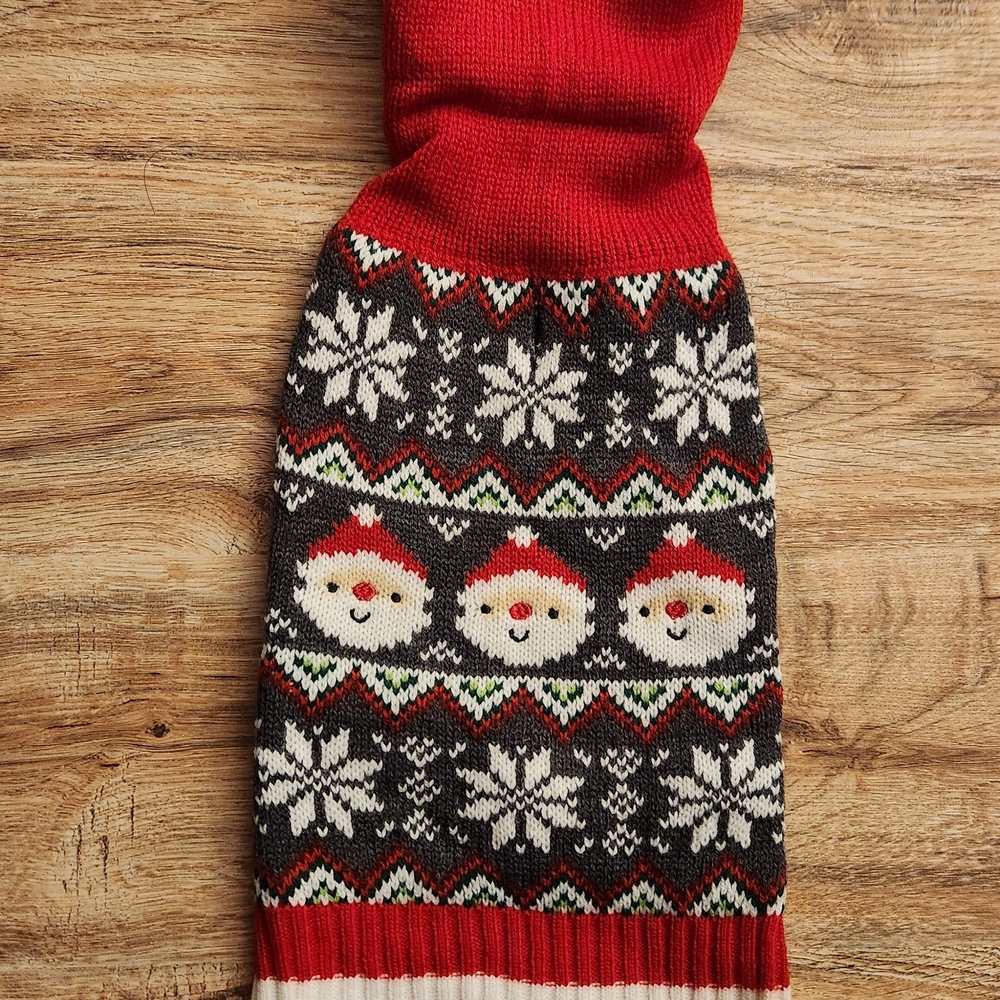 Source Unknown Festive Dog Sweater - Red and Black
